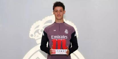 Real Madrid'de 'ayın oyuncusu' seçilen Arda Güler ödülüne kavuştu