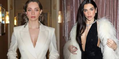 Özge Özacar dünya yıldızlarıyla bir arada: Güzel oyuncudan Dua Lipa itirafı geldi