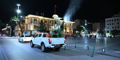 Manisa’da eş zamanlı ilaçlama çalışması
