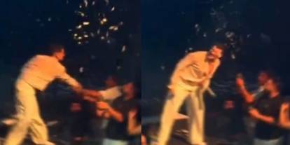 Yüzüne konfeti patlatıldı: Kerimcan Durmaz'ın konserinde gerginlik