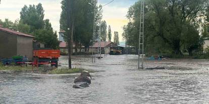 Kars'ta yaşlı çift sele kapıldı