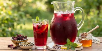 Hem serinletiyor hem mide yanmasını bitiriyor: Yazın yeni gözdesi hibiskus şerbeti oldu