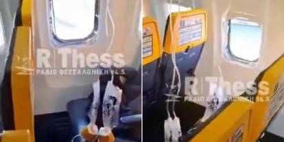 Havalandıktan dakikalar sonra dehşet: Uçağın penceresine metal parça isabet etti