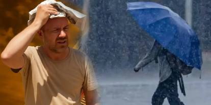 Meteoroloji uyarıyor: Bir yanda kavurucu sıcaklar, bir yanda sağanak