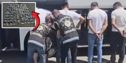 İstanbul'da film gibi operasyon: Yolcu otobüsünün gizli bölmesinden 120 silah çıktı
