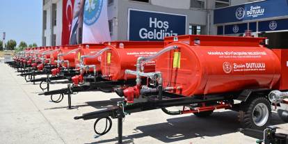 Manisa’da kırsal mahallelere yangınlara karşı 100 tanker
