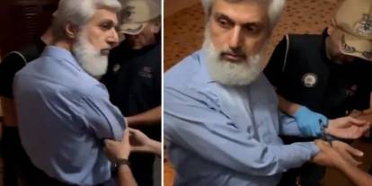 Alparslan Kuytul’un evindeki gözaltı anları yayınlandı! Tutanaktaki ifadeye itiraz etti: Kelepçe takılırken bunları söyledi