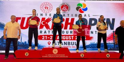 Bursa Büyükşehir Belediyesporlu Naz Kayadere’den altın madalya