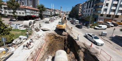 ASKİ’den Keçiören’de 40 yıllık sel sorununa altyapı çalışması
