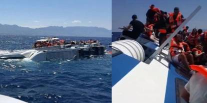 Girne açıklarında yolcu gemisi battı! 7 kişi yaşamını yitirdi, 23 kişi aranıyor