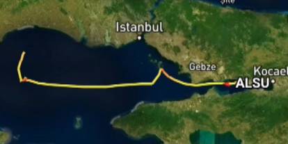Silivri açıklarında iki gemi çarpıştı: Gemilerin rotası radara böyle yansıdı