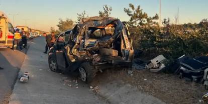 Kuzey Marmara Otoyolu'nda kaza! 1'i çocuk 6 yaralı