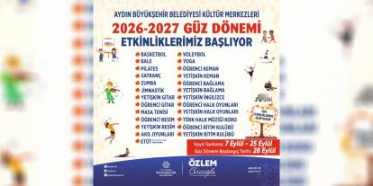 Aydın’da ücretsiz güz dönemi kursları başlıyor