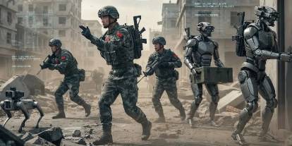 Aynı timde görev yapacaklar: Çin, robot asker dönemini resmen başlatıyor