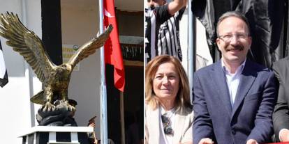 Ardahan’daki Beşiktaş Köyü’nde tarihi gün: Kartal heykeli açıldı