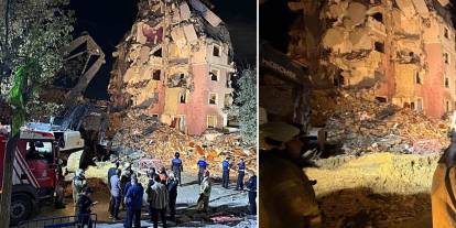 Küçükçekmece'de korkutan olay: Bina çöktü, 2 yaralı