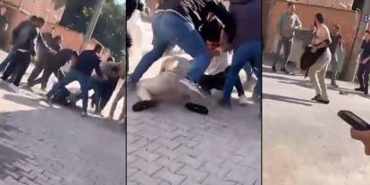 Müteahhit ile işçiler arasında kanlı kavga