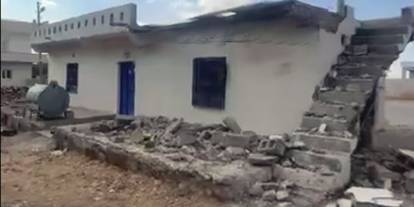 Şanlıurfa’yı sarsan 5,4’lük depremde evlerde hasar meydana geldi