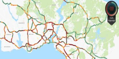 İstanbul’da trafik felç! Yoğunluk yüzde 89’a dayandı