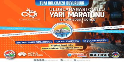 Çorlu’da ilk uluslararası yarı maratona 13 ülkeden 1.854 katılımcı
