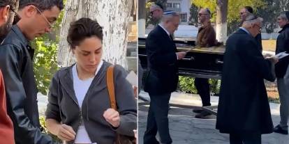 Can Bonomo babasını son yolculuğuna uğurladı